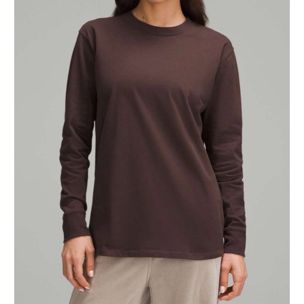 LULULEMON Espresso All Yours Heavyweight Long Sleeve Shirt